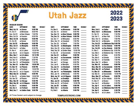 utah jazz schedule|utah jazz schedule 2022 season.